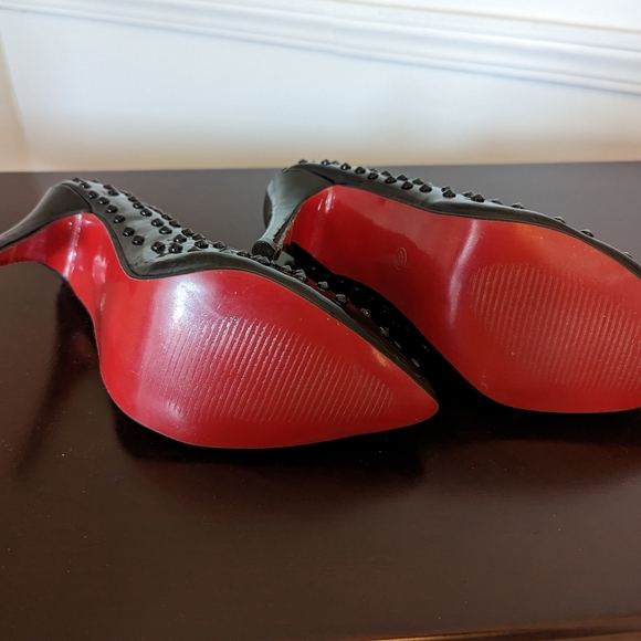 Black Spiked High Heels Size 40 - Picture 10 of 10